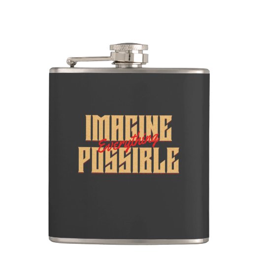 Stellen Sie sich vor, alles Mögliche Kostenanreize Flachmann (Vorderseite)