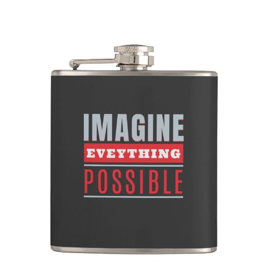 Stellen Sie sich vor, alles Mögliche Kostenanreize Flachmann (Vorderseite)