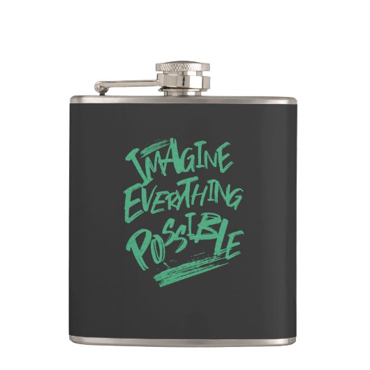 Stellen Sie sich vor, alles Mögliche Kostenanreize Flachmann (Vorderseite)