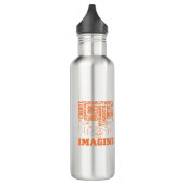 Stellen Sie sich vor - ASL Design Edelstahlflasche (Links)