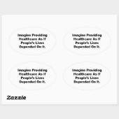 Stellen Sie sich vor, das Leben der Menschen sei a Ovaler Aufkleber (Blatt)