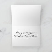 Stellen Sie sich vor, Dragonfly Fairy Rainbow Birt Karte (Innenseite)