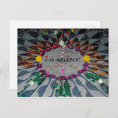 Stellen Sie sich vor: Erdbeerfelder Postkarte (Vorne/Hinten)