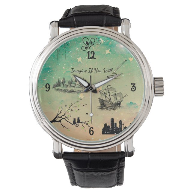 "Stellen Sie sich vor, eWatch Armbanduhr (Vorderseite)