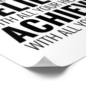 Stellen Sie sich vor mit all Ihrem Geist | Motivie Poster (Ecke)