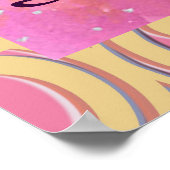 Stellen Sie sich vor Peace Gefärbte Krawatte Blume Poster (Ecke)