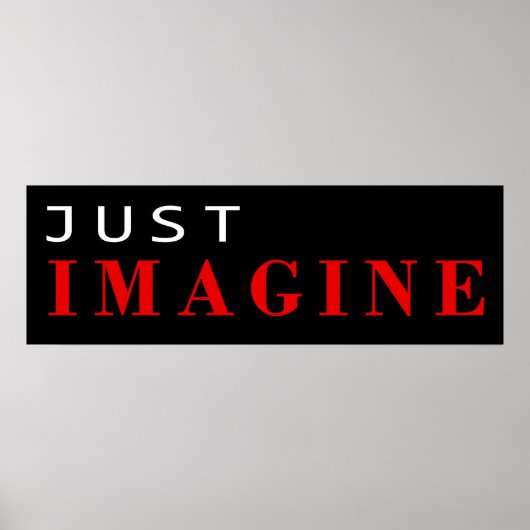 Stellen Sie sich vor Poster (Vorne)