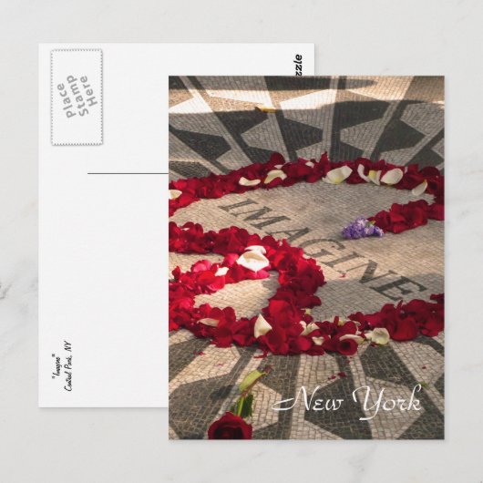 Stellen Sie sich vor Postkarte (Vorne/Hinten)