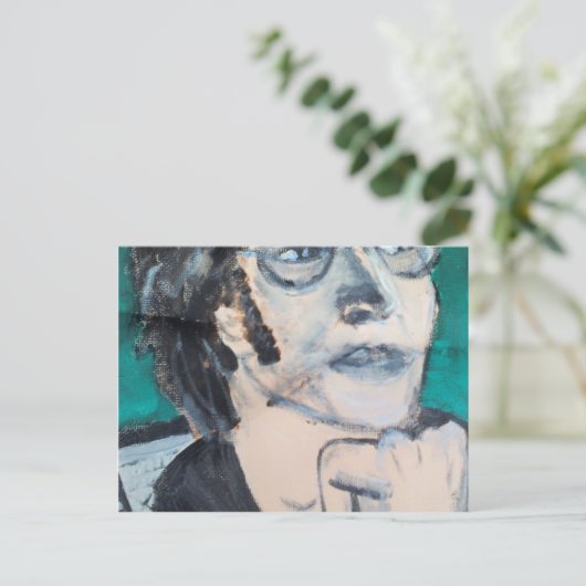 Stellen Sie sich vor Postkarte (Stehend Vorderseite)