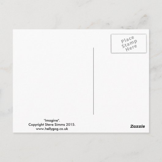 Stellen Sie sich vor. Postkarte (Rückseite)