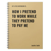 Stellen Sie sich vor, Sie arbeiten ein kurzes Ange Notizblock (Vorderseite)