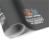 Stellen Sie sich vor, Sie hätten Angst vor Drag Qu Geschenkpapier (Rolleneckpunkt)