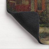 Stellen Sie vor einer Redbrick Kirche in einer Mousepad (Ecke)