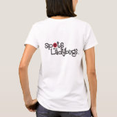 Stellen und Marienkäfer, das umrandete T-Shirt (Rückseite)