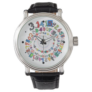 Stellen von PU bilden eine bunte Spirale Armbanduhr