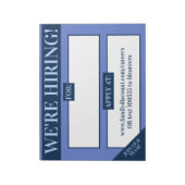 Stellenangebote gewollt Arbeitgeber-Anzeige Notizblock (Rotiert)