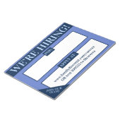 Stellenangebote gewollt Arbeitgeber-Anzeige Notizblock (angewinkelt)