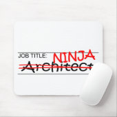 Stellenbezeichnung Ninja Architekt Mousepad (Mit Mouse)