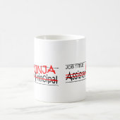 Stellenbezeichnung Ninja Asst Direktion Kaffeetasse (Mittel)
