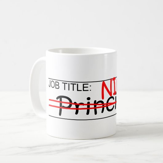 Stellenbezeichnung Ninja - Direktion Kaffeetasse (Vorderseite Links)