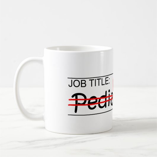 Stellenbezeichnung Ninja - Kinderarzt Kaffeetasse (Links)