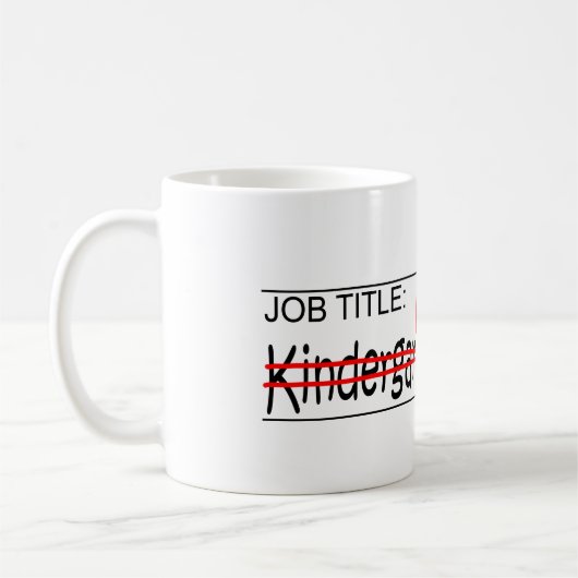 Stellenbezeichnung Ninja - Kindergarten Tchr Kaffeetasse (Links)