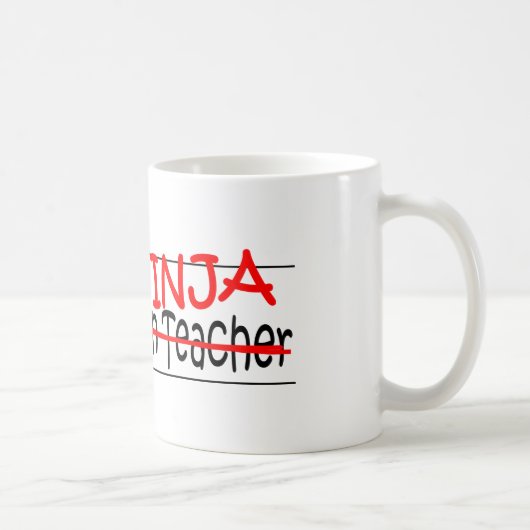 Stellenbezeichnung Ninja - Kindergarten Tchr Kaffeetasse (Rechts)