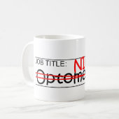 Stellenbezeichnung Ninja - Optometriker Kaffeetasse (Vorderseite Links)