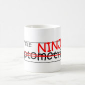 Stellenbezeichnung Ninja - Optometriker Kaffeetasse (Mittel)
