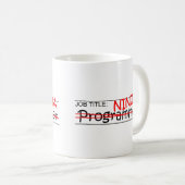 Stellenbezeichnung Ninja - Programmierer Kaffeetasse (VorderseiteRechts)