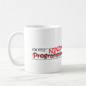 Stellenbezeichnung Ninja - Programmierer Kaffeetasse (Links)