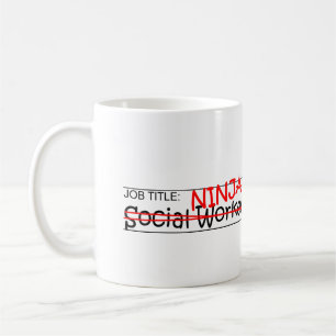 Stellenbezeichnung Ninja - Sozialarbeiter Kaffeetasse