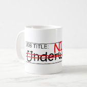 Stellenbezeichnung Ninja - Versicherer Kaffeetasse (Vorderseite Links)