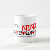 Stellenbezeichnung Ninja - Versicherer Kaffeetasse (Mittel)