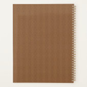 Stellenbuch 2023, Brown Pattern Planner Planer (Rückseite)
