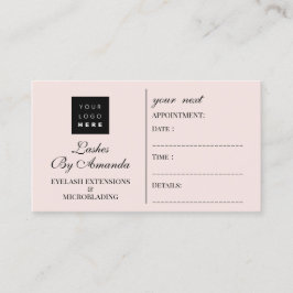 Stellenkarte Makeup Künstlerlogo Esthetiker Terminkarte