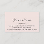 Stellenkarte Makeup Künstlerlogo Esthetiker Terminkarte (Rückseite)