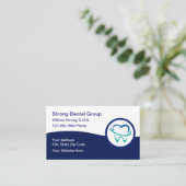 Stellenplan des Zahnarztbüros Neue Terminkarte (Stehend Vorderseite)