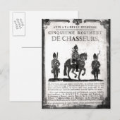 Stellenplan für das Fünfte Regiment Postkarte (Vorne/Hinten)