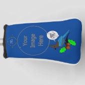 Steller Blue Jay Monogram Golf Headcover (Vorderseite)