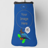 Steller Blue Jay Monogram Golf Headcover (Rotieren 90)