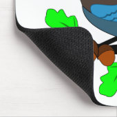 Steller Blue Jay Monogram Mousepad (Ecke)