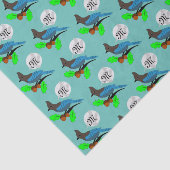 Steller Blue Jay Monogram Seidenpapier (Ausschnitt)