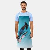 Steller-Jay-All-over-Print-Schürze Schürze (Getragen)