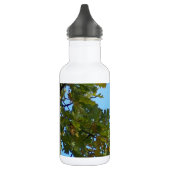Steller Jay im Eichen-Baum Edelstahlflasche (Links)