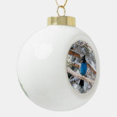 Steller-Jay Keramik Kugel-Ornament (Links)