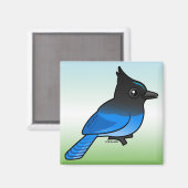Steller-Jay Magnet (Vorderseite/Rückseite)