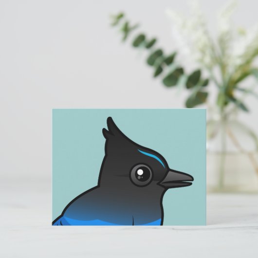 Steller-Jay Postkarte (Stehend Vorderseite)