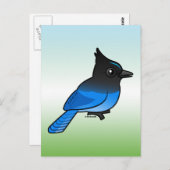 Steller-Jay Postkarte (Vorne/Hinten)