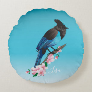 Steller-Jay-Rundkissen Rundes Kissen